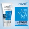Leeford Clinsol Anti Acne Charcoal Facewash for acne-free and healthy