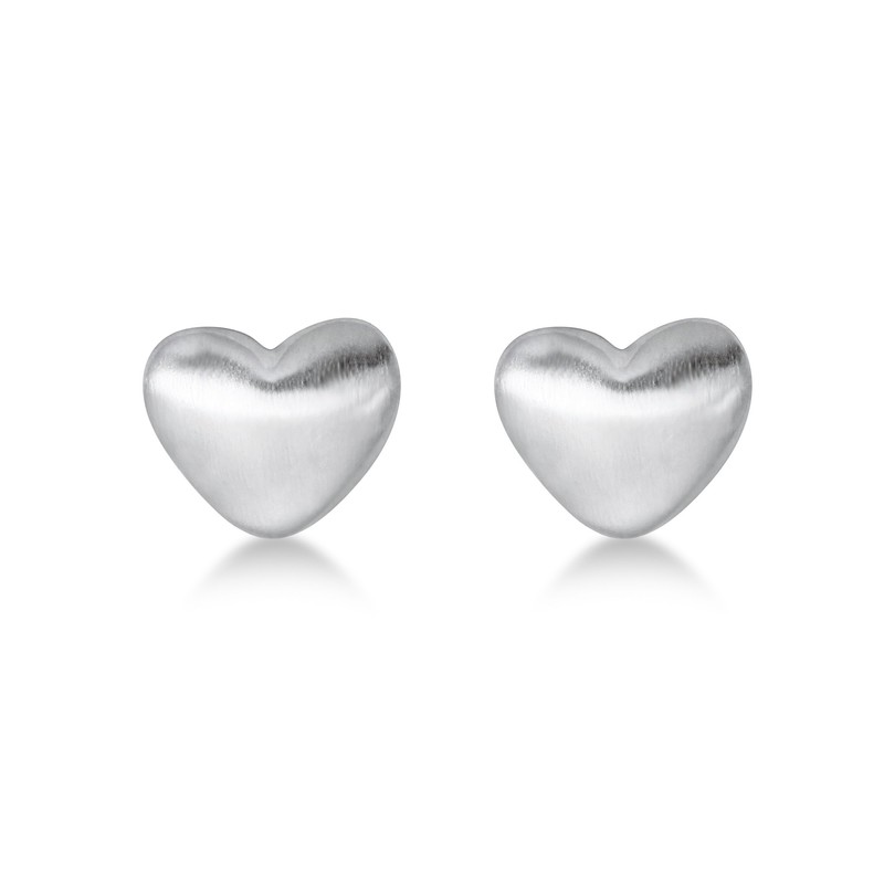 Miore Earrings for Kids studs Heart 925 Sterling Silver