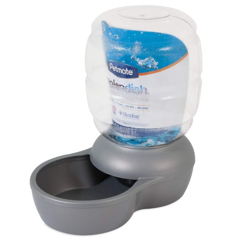 Petmate Replendish Gravity Waterer with Microban for Cats and Dogs