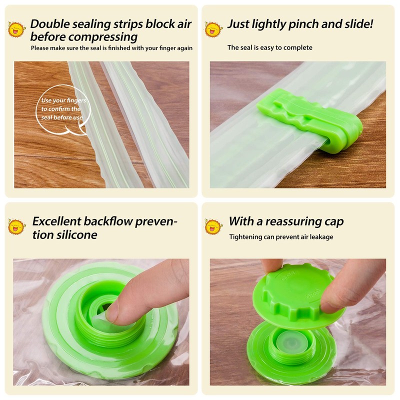 Opaza Vacuum Storage Bags 80 x 60 cm, Airtight Compression