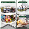Leeden Lazy Susan Organizer Basket for 24" Diameter Turntable -Metal