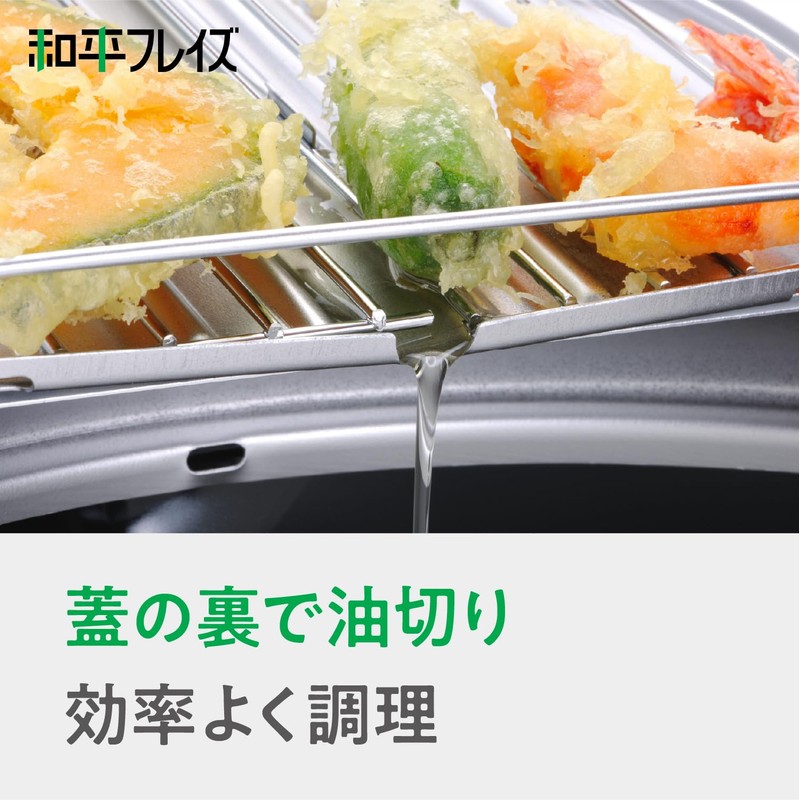 Wahei Freiz TM-9090 Tsubamesanjo Iimonokoji Iron Tempura Pot with Lid,