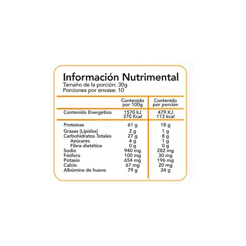 Suplemento Alim Dialisis Albumina Huevo 300g Polvo Nin Sabor Natural