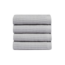 Cozy Earth Waffle Washcloths - 4 Pack - Harbor Mist