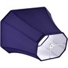 GO&SO Rectangular Blue Lamp Shades Square Cut Corner, 8x14x11 Inch