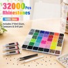 42 Colori Bedazzling Kit 32000 Strass da Incollare 3 mm