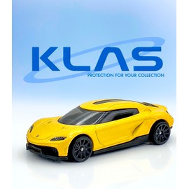 Hot Wheels Koenigsegg Gemera (Yellow) 4/10 HW Exotics - 2023-188/250 (Short Card) - COMES IN A KLAS CAR KEEPER PROTECTIVE COLLECTORS CASE - HKH95