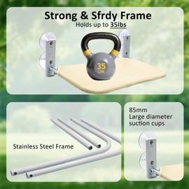 Kiluiu Easy Fold Cat Window Perch, Cordless Hammock, Fold-Up Cat Bed with Zip Closure, Machine Washable Seat, Sturdy Metal Frame for Large Cats and Kittens (Beige Breathable Mesh, Large)