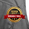 Under NY Sky Essential Grey Twill Apron - Cross-Back with