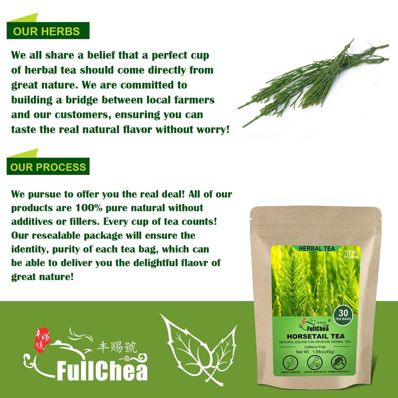 FullChea - Horsetail Tea, 1.5g X 30 Count - Premium