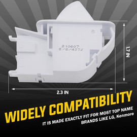 6600JB1010A Refrigerator Door Push Button Switch Compatible with LG & Ken-more Refrigerators – Replaces: AP4442090, 6600JB1010K, 1268243, 6600JB1004A, 6600JB1010L, AH3529268, EA3529268, PS3529268