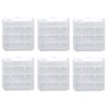 Battery Storage Case for AA/AAA, Battery Holder Box (6Pack Clear)