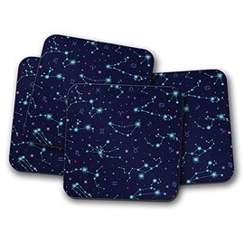 4 Set - Star Constellations Drinks Coaster - Astronomy Astrology #8436