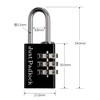 HIT JP-330 Adjustable Number Padlock, JP-330, Black
