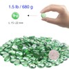 YIYA Green Flat Marble Decorative Beads Glass Gems for Home