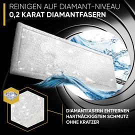 Wowtowelz Mop Cover Floor Mop Cover Diamond Coating (Diamond Fibre 40 cm – Pack of 2)