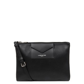 Lancaster Paris Maya Women's Double Zip Shoulder Bag 26 cm, black