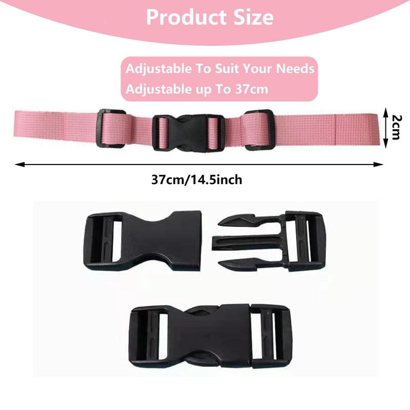 Pack of 2 Chest Strap Backpack, Adjustable Chest Strap Backpack,