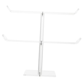 Mikinona Acrylic Hair Accessories Organizer Girls Hair Bow Rack Hairband Holder Table Display Stand