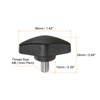 sourcing map 4pcs Tee Wing Knobs Thumb Screws M6 x