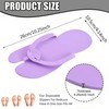 LYARCHTE 6 Pairs Disposable Foam Pedicure Slippers, Multi Color Bulk