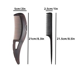 LIANRISES Dandruff Comb, Press Scalp Sweep Comb For Dandruff Remover for Women and Men, Hollow Design, Anti Static Cleaning with Tail