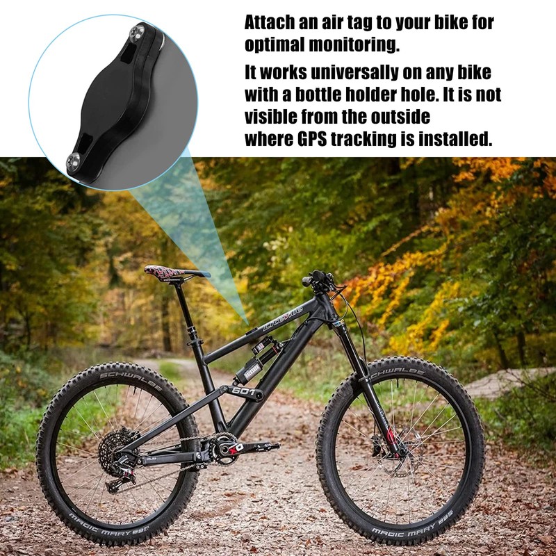 HENGBIRD Bicycle Mount for AirTag, Airtag Bicycle Mount for Saddle,