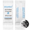 Wisesorb 300pcs 0.5g Silica Desiccant Mixed Charcoal Packs - Odor