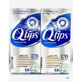 Q-Tips Cotton Swabs ( 2 Pack ) 170 each= 360 Cotton swabs