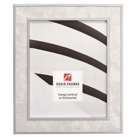 Craig Frames Opulence Picture Frame, 4 x 6 Inch, Silver Mother of Pearl