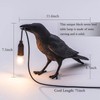 NorDiem Crow Table Lamps Bird Desk Lamp Bedroom Wall Sconce