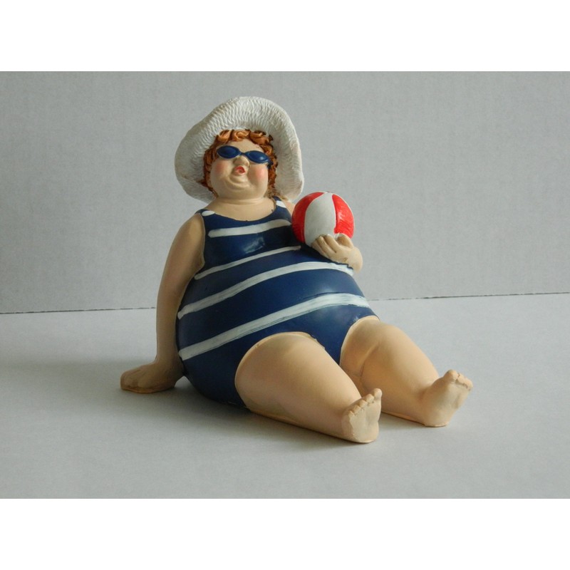 Quay Traders SEASIDE FAT PLUMP LADIES IN BATHING COSTUMES NAUTICAL