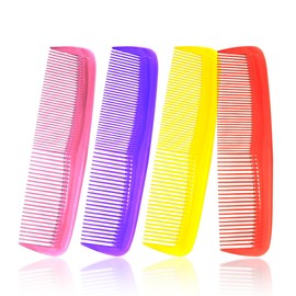 Soft 'N Style Hair Care 4-Pack Comb - Not Breakable - mens comb/fine tooth comb/peines para cabello