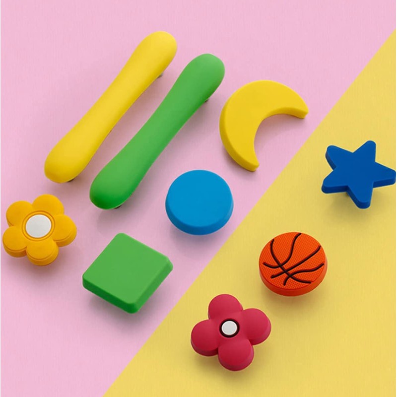 Skyscraper Cartoon Shape Soft Rubber Knobs for Kids Girls Boys
