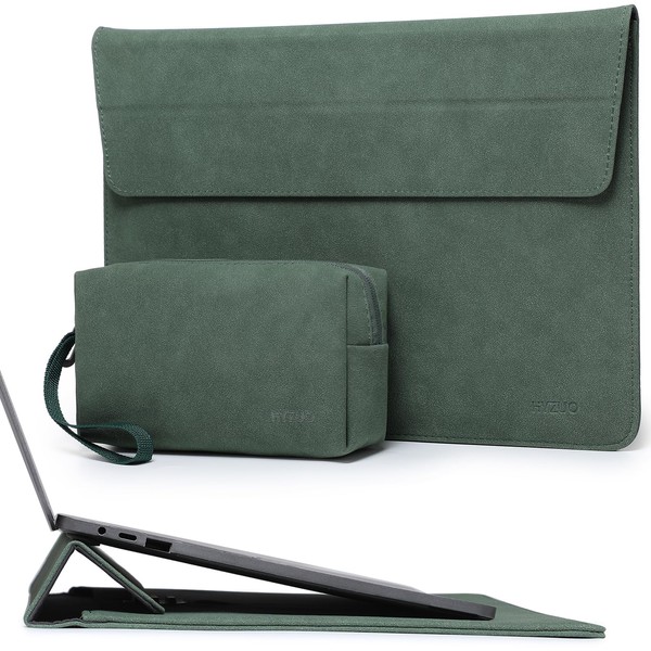 HYZUO 13.3-14 Inch Laptop Sleeve with Adjustable Stand Feature for