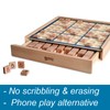 BOHS Wooden Sudoku Board Game with Drawer - with 100