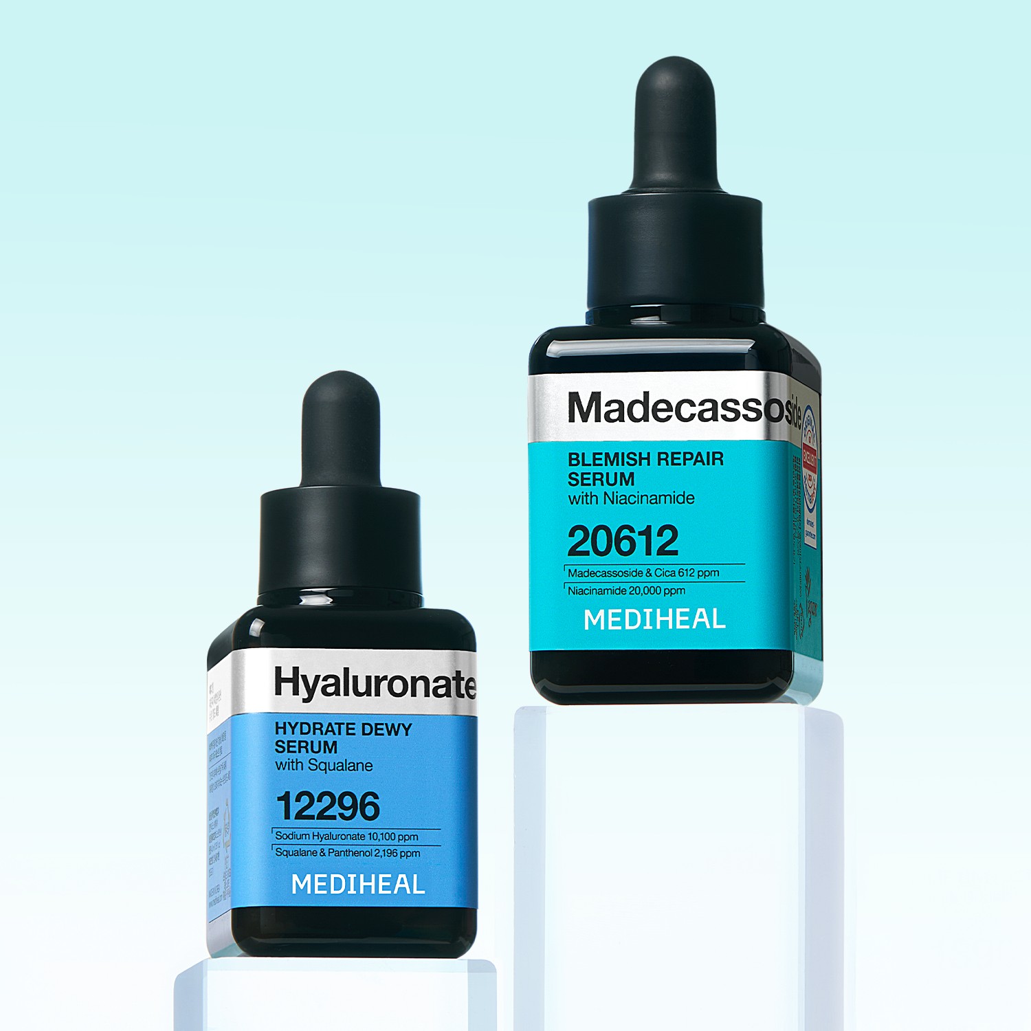 메디힐 네모 세럼 앰플 히알루론산+마데카소사이드, 40ml+40ml