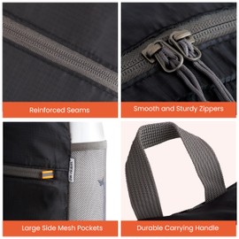 OW-Travel Ultra Lightweight Backpack. Foldable Rucksack and Daypack. Space-saving Packs Away Small Foldable Backpack Lightweight 20L storage: Day Trips, City Breaks, Shopping: Holiday Essential