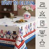 Esmorah 4th of July Tablecloth 60x102 Inch, Red White and