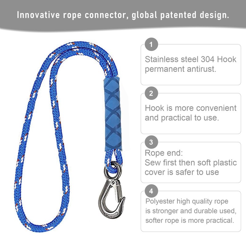 bechoanigel 150 cm Swing Attachment, Swing Attachment Tree with Hooks,