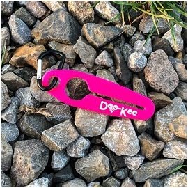 Doo-Kee - Used Poo Bag Holder with Secure Twist Loop (Hot Pink)