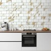 DICOFUN 1 Sheet Calacatta Gold Peel and Stick Backsplash Wall