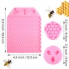 3 Packs 7 Cavity Bumble Bee Silicone Mold Honeycomb BeesChocolate