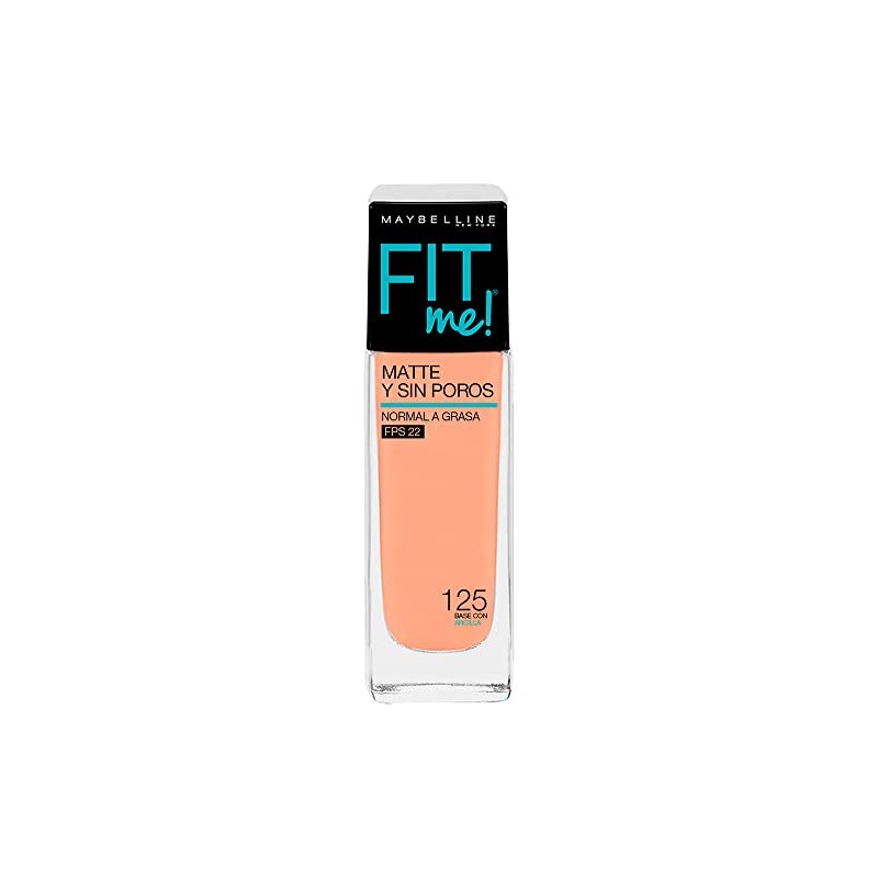 Maybelline Base de Maquillaje Fit Me Matte, 125 Nude Beige