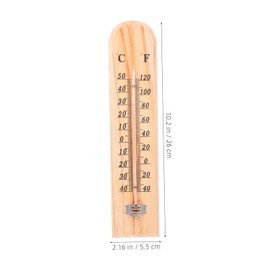 VICASKY 2pcs Thermometer Outdoor Thermostat Outdoor Temperature Gauge Outside Temperature Gauge Khaki Red Kerosene