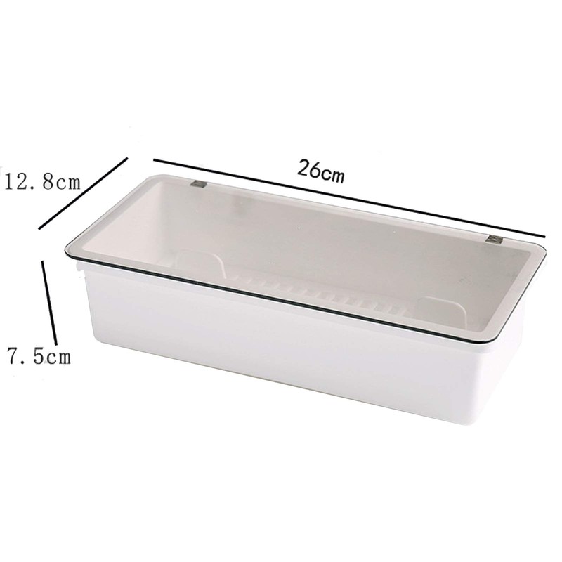 JMYDecor Food Storage Box Cutlery Utensil Storage Box with Lid