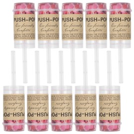 10Pcs Push Pop Confetti Poppers Cannon Wedding Graduation Gender Reveal Birthday Party Supplies