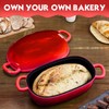 PROCHOP Dutch Oven for Bread Baking 9x6 Inch - 2.5QT