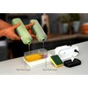Accessorize Kingdom Kitchen Soap Dispenser with Sponge Holder, 2-Chamber Design,