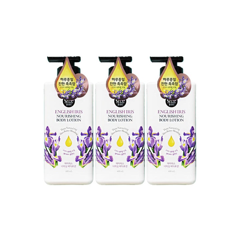On The Body 엘지 온더바디 아이리스 너리싱 바디로션 400ml 3개